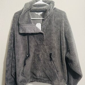 Cozy Gray Fleece Jacket